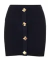 Self-portrait Button-front Pencil Skirt In Nude