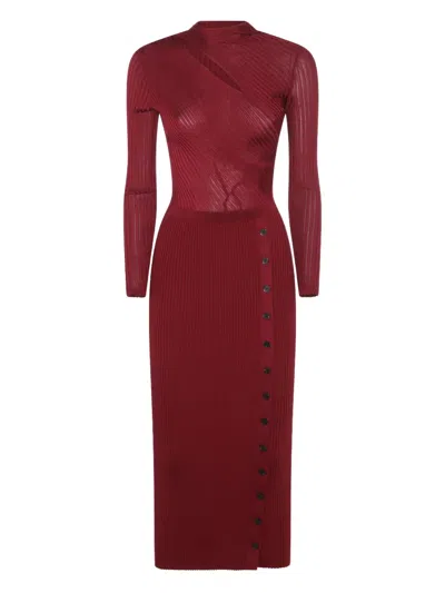 SELF-PORTRAIT RIBBED DRESS