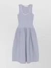 Self-portrait Crystal-embellished Ribbed Stretch-knit Midi Dress