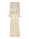 Self-portrait Ribbed-knit Lurex Maxi Dress In Gold