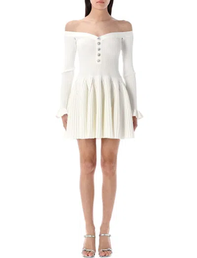 SELF-PORTRAIT SELF-PORTRAIT RIBBED KNIT MINI DRESS
