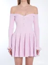 Self-portrait Self Portrait Lilac Viscose Blend Dress In Pink