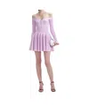 Self-portrait Self Portrait Lilac Viscose Blend Dress In Pink