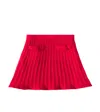 Self-portrait Ribbed-knit Skirt In Red