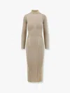 Self-portrait Self Portrait Maxi Lurex Knit Dress In Women In Brown