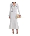Self-portrait Self Portrait White Viscose Blend Dress Women In White
