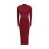 Self-portrait Midi Dress With Cut-out