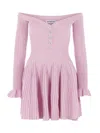 Self-portrait Self Portrait Lilac Viscose Blend Dress In Pink