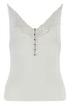 Self-portrait Ribbed Tank Top In Multi