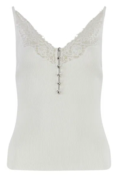SELF-PORTRAIT SELF-PORTRAIT RIBBED TANK TOP