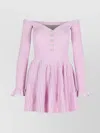 Self-portrait Self Portrait Lilac Viscose Blend Dress In Pink