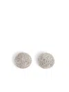 Self-portrait Round Crys Silver-plated Brass Earrings