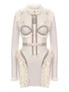 Self-portrait Ruffle-embellished Dress In Multi