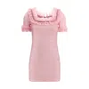 Self-portrait Ruffle Knit Mini Dres