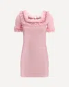 Self-portrait Ruffle Knit Mini Dres