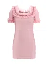 Self-portrait X Christopher Kane Embellished Lace-trimmed Mini Dress In Pink
