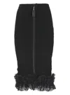 Self-portrait X Christopher Kane Lace-trimmed Midi Skirt