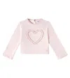 Self-portrait Ruffled Cotton Jersey Top In Pink