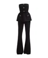 Self-portrait Bustier Jumpsuit With In Black