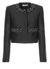 Self-portrait Jacket In Black