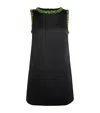Self-portrait Embellished Satin Minidress In Black