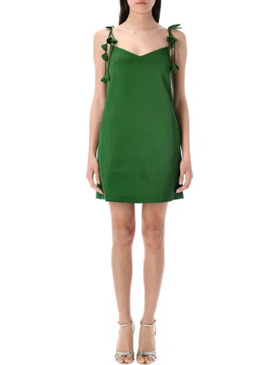 Self-portrait Satin Flower Mini Dress