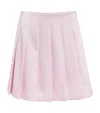 Self-portrait Self Portrait Women's Pleated Satin Mini Skirt In Pink