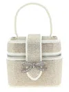 Self-portrait Satin Rhinestone Vanity Case Handbag