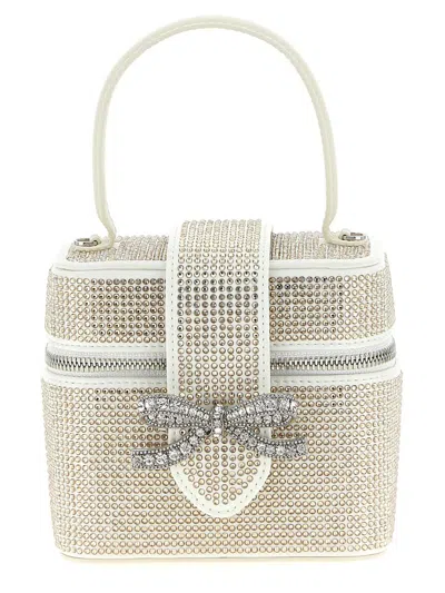 SELF-PORTRAIT SELF-PORTRAIT 'SATIN RHINESTONE VANITY CASE' HANDBAG