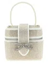 Self-portrait Satin Rhinestone Vanity Case Handbag