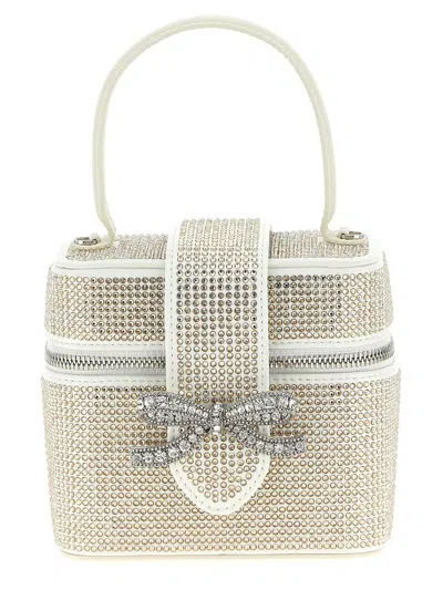 SELF-PORTRAIT SELF-PORTRAIT 'SATIN RHINESTONE VANITY CASE' HANDBAG