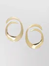Self-portrait Sculptural Earrings With 18k Gold-plated Finish In Gold