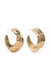 SELF-PORTRAIT SCULPTED HOOP EARRINGS