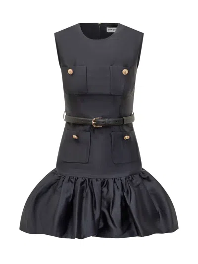 Self-portrait Mini Dress In Black