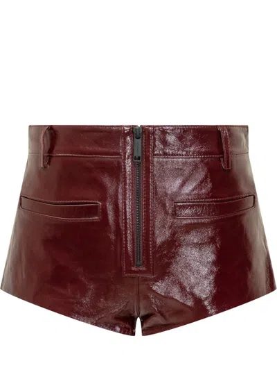 Self-portrait Shorts In Brown