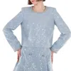 Self-portrait Self Portrait Sequin Boucle Long-sleeve Top