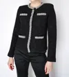 Self-portrait Sequin Knit Cardigan Cardigan Black In Black