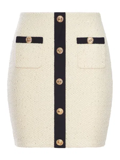 SELF-PORTRAIT SEQUIN KNIT SKIRT