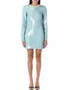 Self-portrait Sequin Mini Dress In Blue