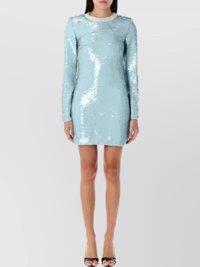 SELF-PORTRAIT SEQUIN MINI DRESS FITTED SILHOUETTE