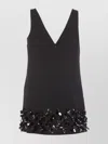 Self-portrait Sequined Crepe Mini Dress