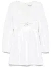 Self-portrait Sequin Mini Dress In White