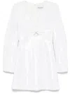 Self-portrait Bow Sequin Midi Dress In White