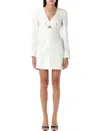 Self-portrait Bow Sequin Midi Dress In White