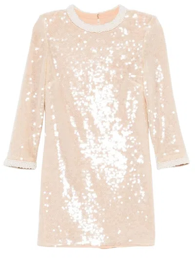 SELF-PORTRAIT SELF-PORTRAIT SEQUIN PEARL-TRIM MINI DRESS