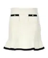 Self-portrait Self Portrait Crochet Mini Skirt In In White