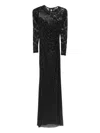 Self-portrait Sheer Lace Asymmetric In Black