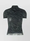 Self-portrait Self Portrait Black Polyester Blend Top