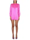 Self-portrait Hot Fix Rhinestone Embellished Satin Shirt