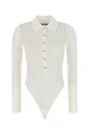 Self-portrait White Viscose Bodysuit